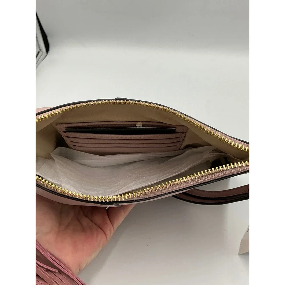 INC‎ International Concepts Wristlet Clutch OS Millennial Pink Tassel 100022242
